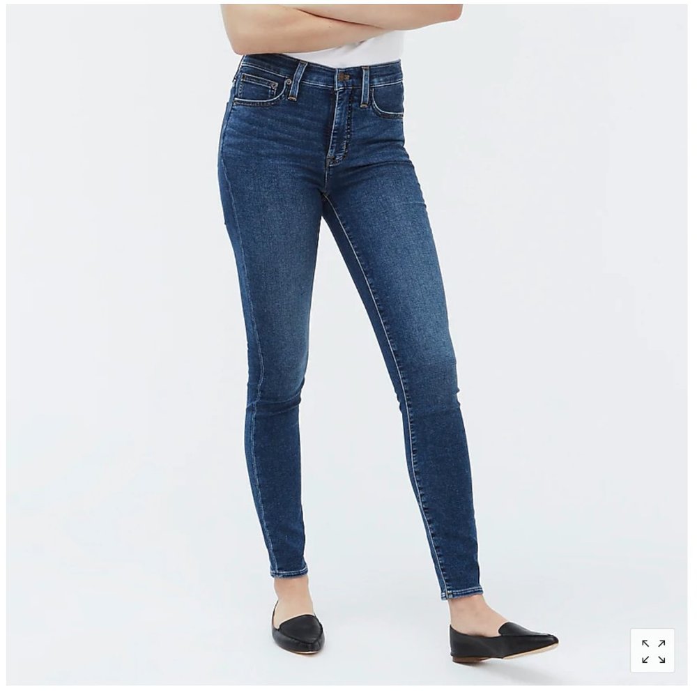 J. Crew 9" high-rise jeggings